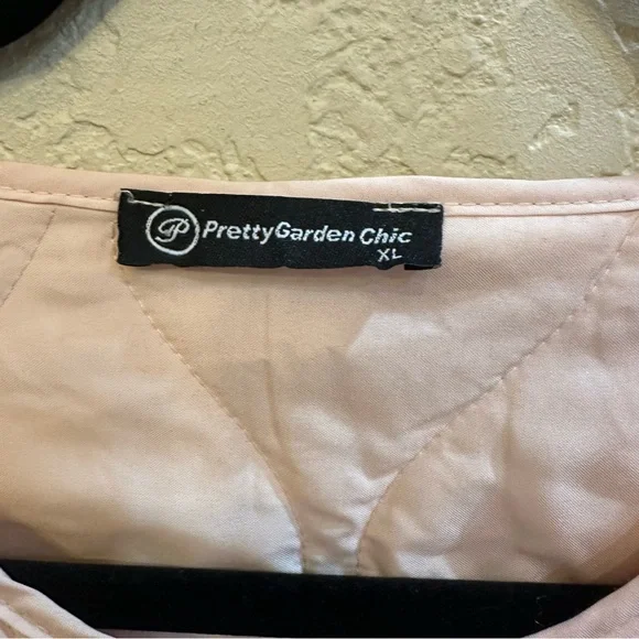 PrettyGarden Chic XL Baby Pink Puffer Quilted Winter Coat - Picture 7 of 7